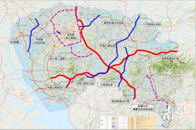 近期重點推動路網項目圖。受訪者供圖