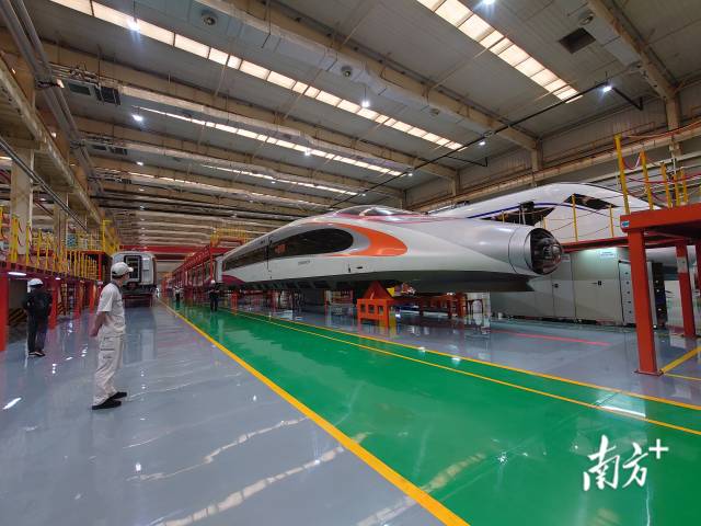 位于江門(mén)新會(huì)的中車(chē)廣東軌道交通車(chē)輛有限公司。南方+記者 姚志豪 攝