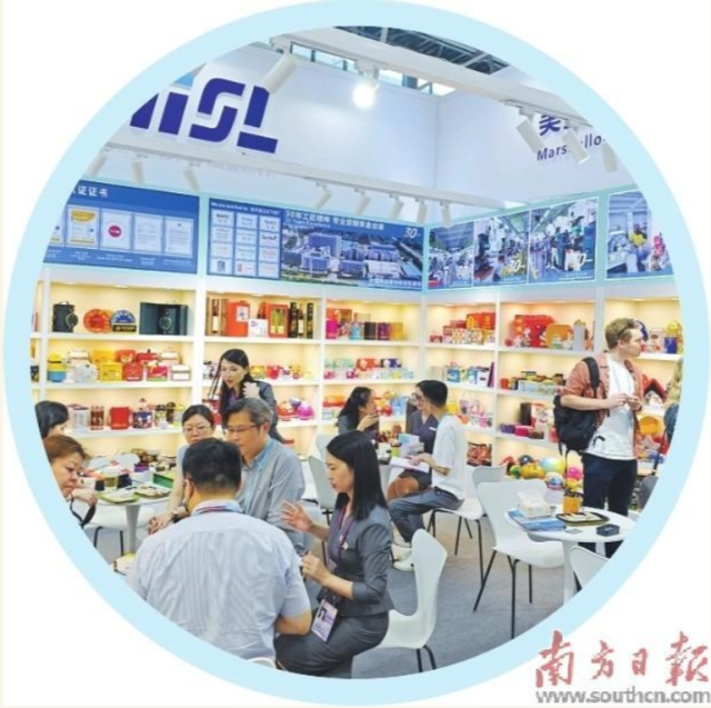 惠州市的企業參加廣交會。