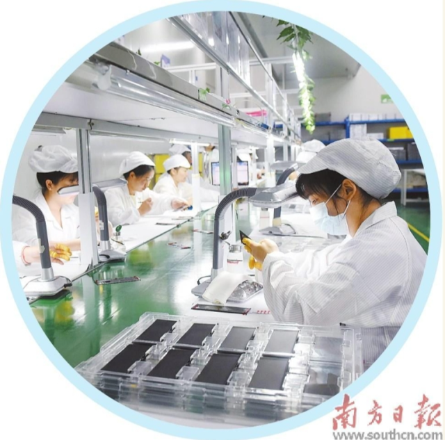 惠州市縱勝電子材料有限公司的生產線。