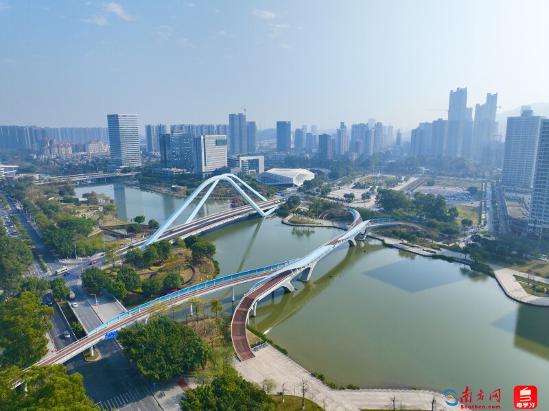 廣州南沙城市景觀圖。（攝：劉偉）