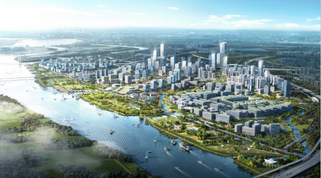 明珠灣城市客廳意向圖。