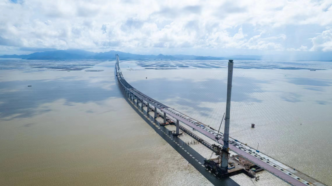 黃茅海跨海通道實景圖（活動承辦方供圖）