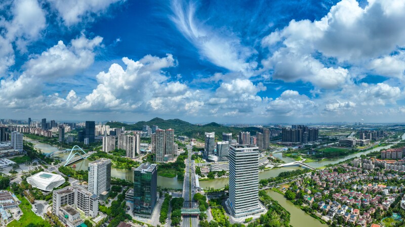 南沙城市風景圖。劉偉 攝