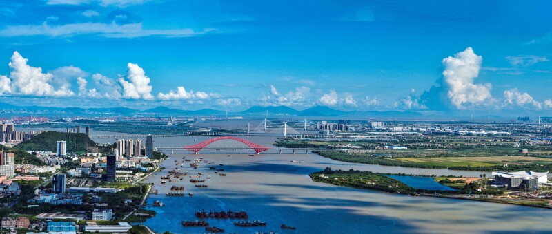 南沙城市風景圖。劉偉 攝