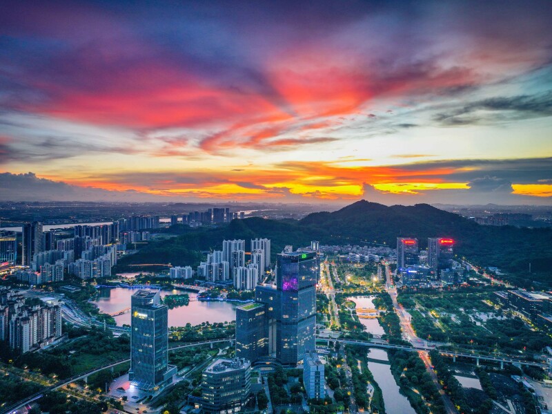 南沙城市風景圖。劉偉 攝