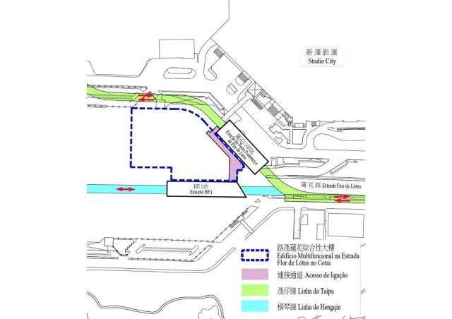 連接通道平面圖。