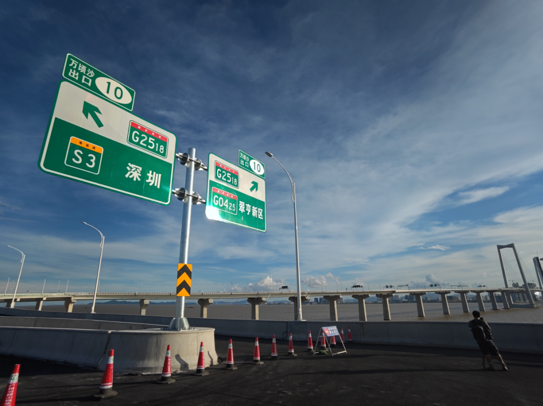 深中通道南沙線將于10月正式通車！