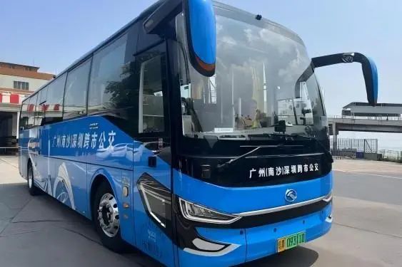 廣深跨市公交所用車輛。圖源：南沙交投集團