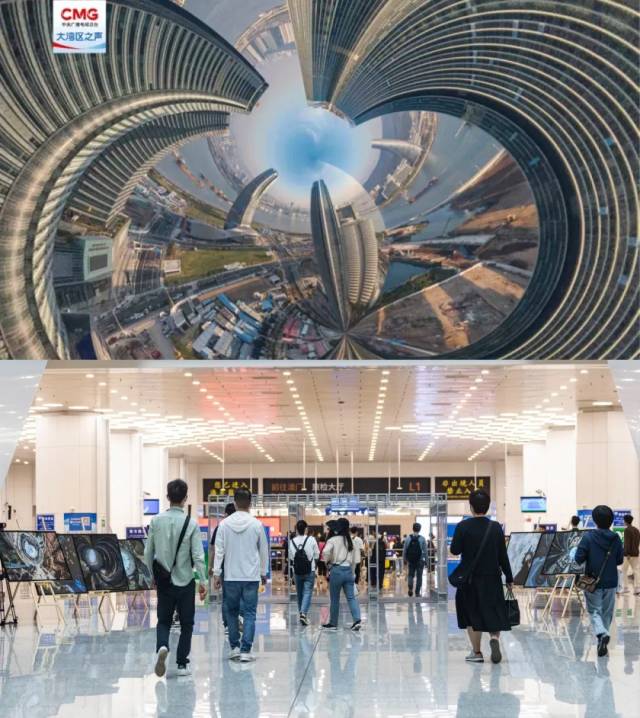 ▲兩地往返的人流在“圓融”的琴澳影像中穿梭、打卡。雙城與《連城》的寓意彼此呼應(yīng)