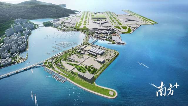 機(jī)場城市藍(lán)圖。圖源：南方+