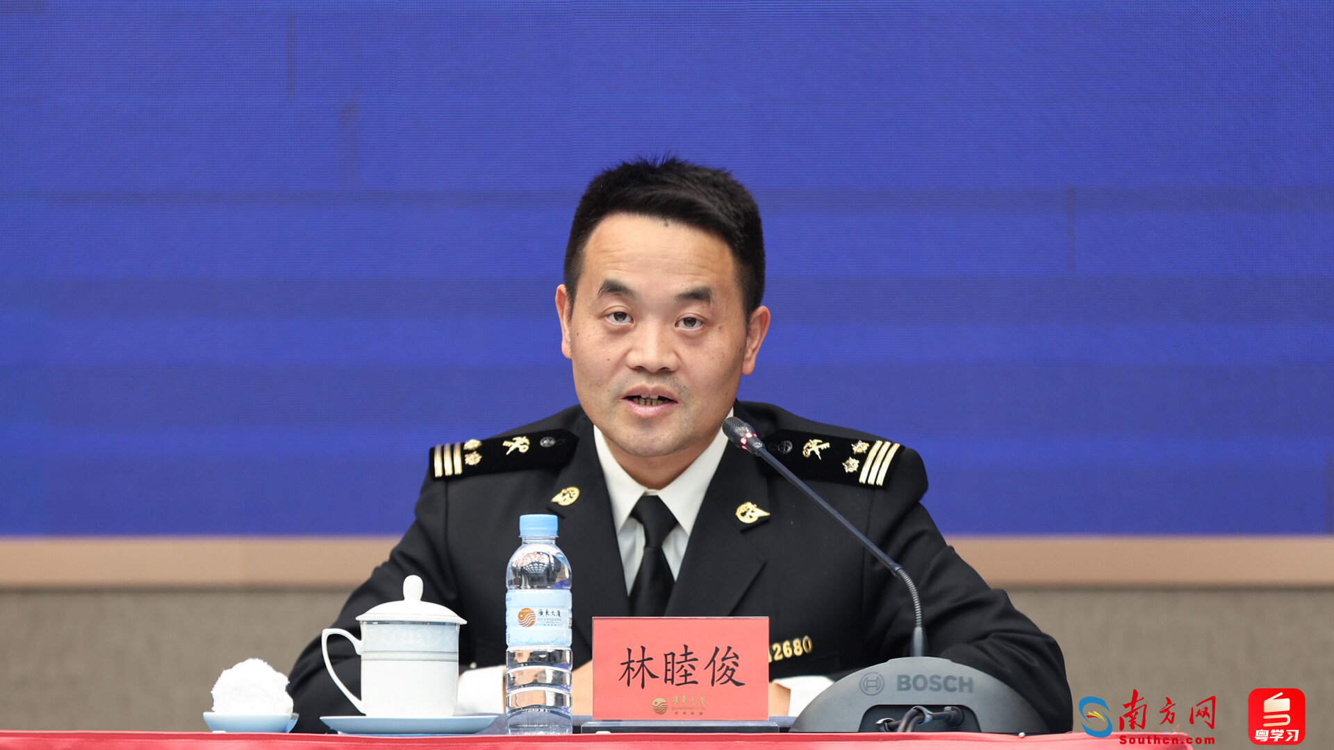 廣州海關所屬南沙海關副關長林睦俊。