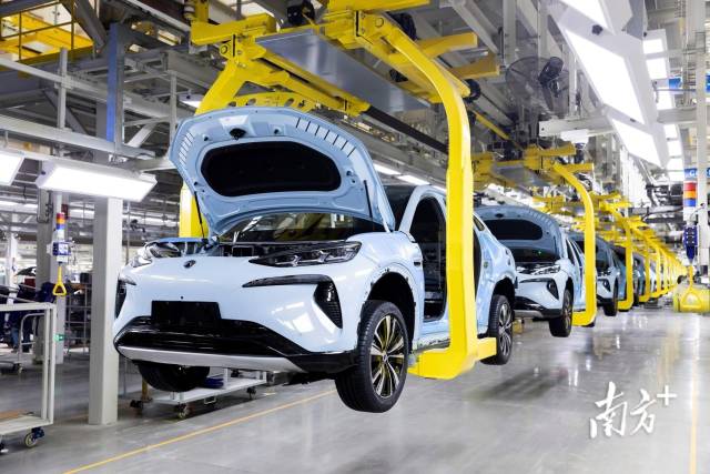 圖為新能源汽車生產(chǎn)車間。南方+記者 朱洪波 攝