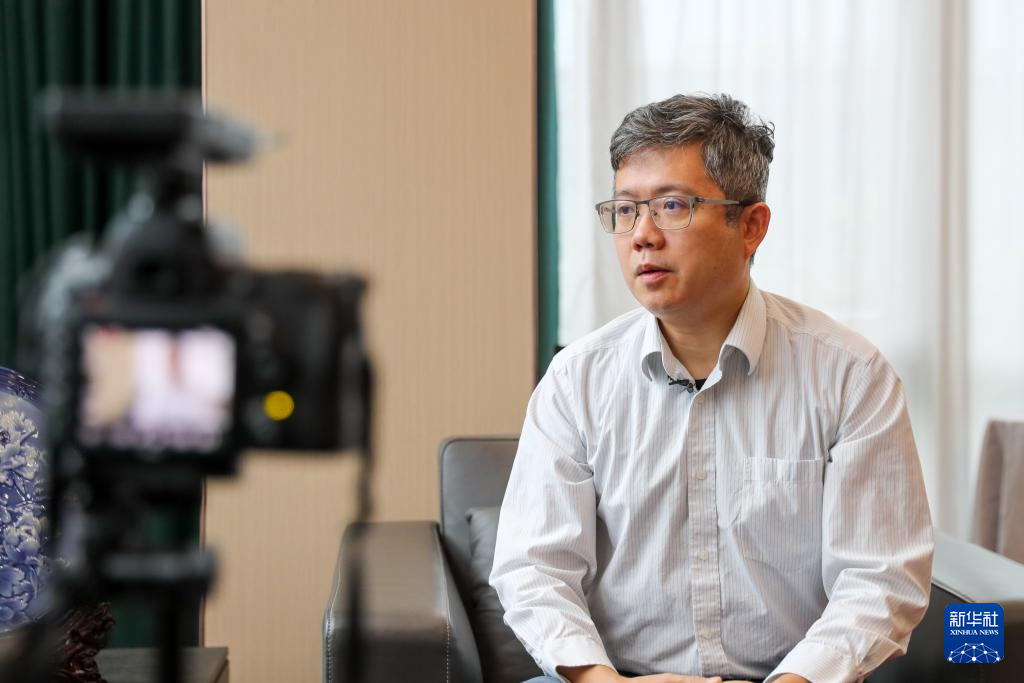 11月25日，在橫琴澳門青年創業谷，納金科技創始人雷震接受采訪