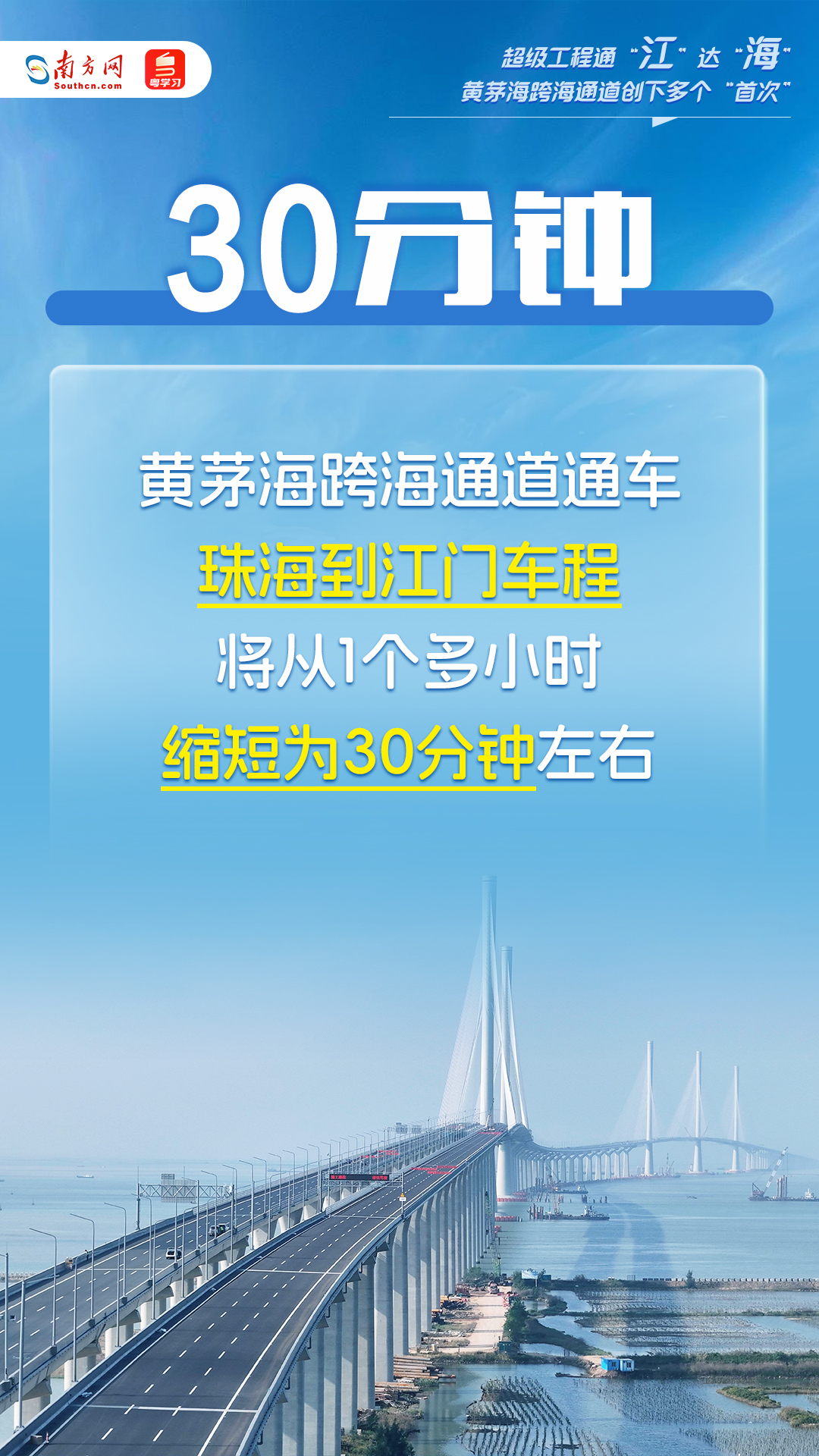 超級工程通“江”達“海”！這個跨海通道創(chuàng)下多個“首次”