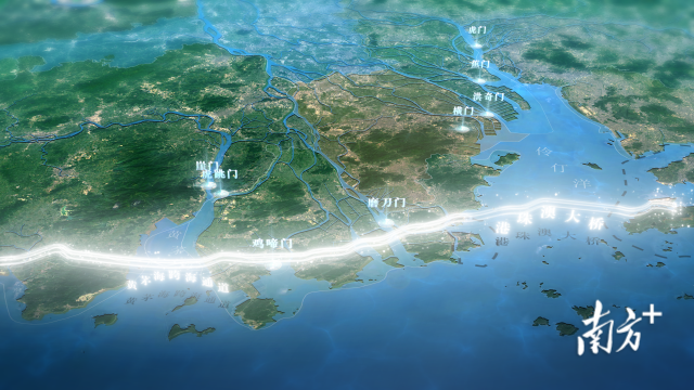 “珠江八門(mén)”示意圖。