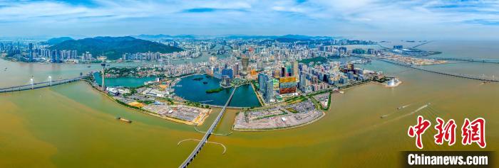 2024年10月24日，航拍下的澳門半島。(資料照片) 澳門特區政府新聞局供圖