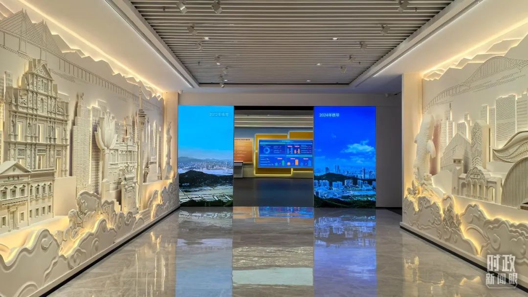 △“琴澳和鳴——橫琴粵澳深度合作區(qū)建設(shè)主題展”。（總臺(tái)央廣記者潘毅拍攝）