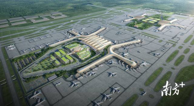 機場效果圖。 機場效果圖。