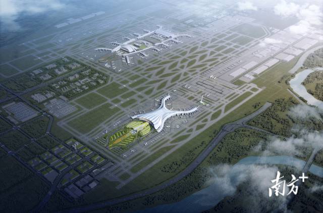 廣州白云機場T3航站樓效果圖。 廣州白云機場T3航站樓效果圖。