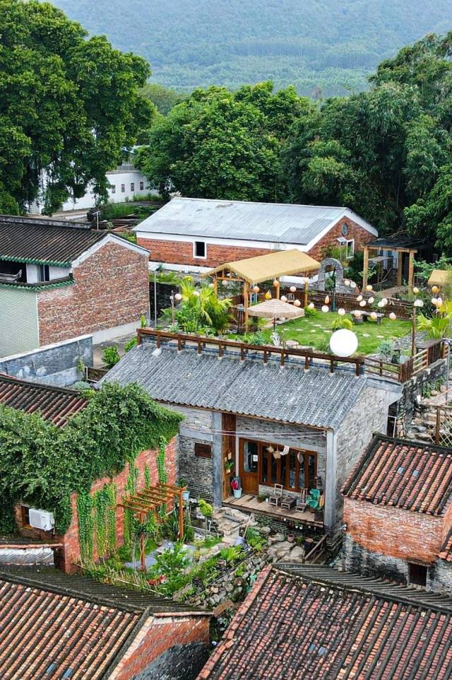 高要鐵崗社區盤活閑置的半山農房和古村落群，打造了屋頂咖啡項目。陳彥成 攝 高要鐵崗社區盤活閑置的半山農房和古村落群，打造了屋頂咖啡項目。陳彥成 攝