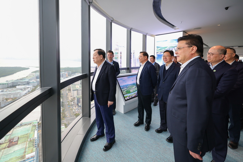 夏寶龍調研河套深港科技創新合作區展示交流中心