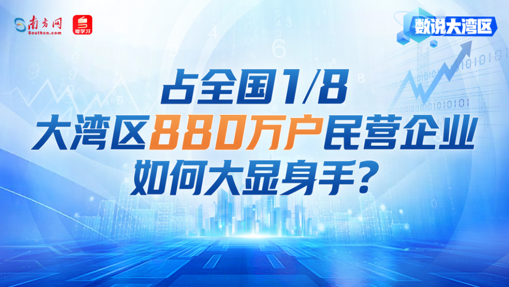 數看大灣區 | 占全國1/8，大灣區880萬戶民營企業如何大顯身手？
