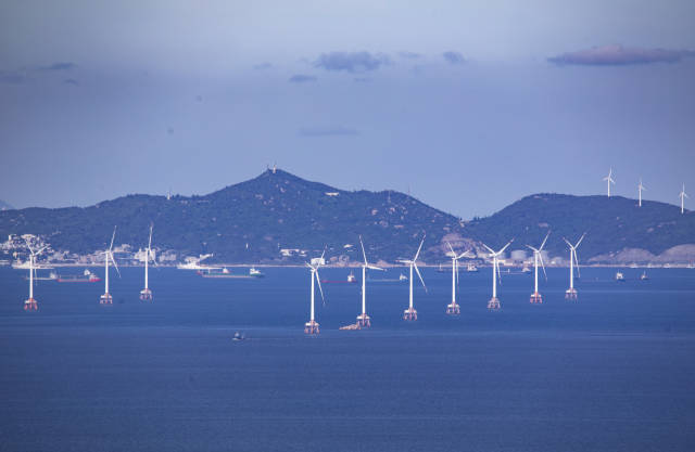 桂山島風電場。