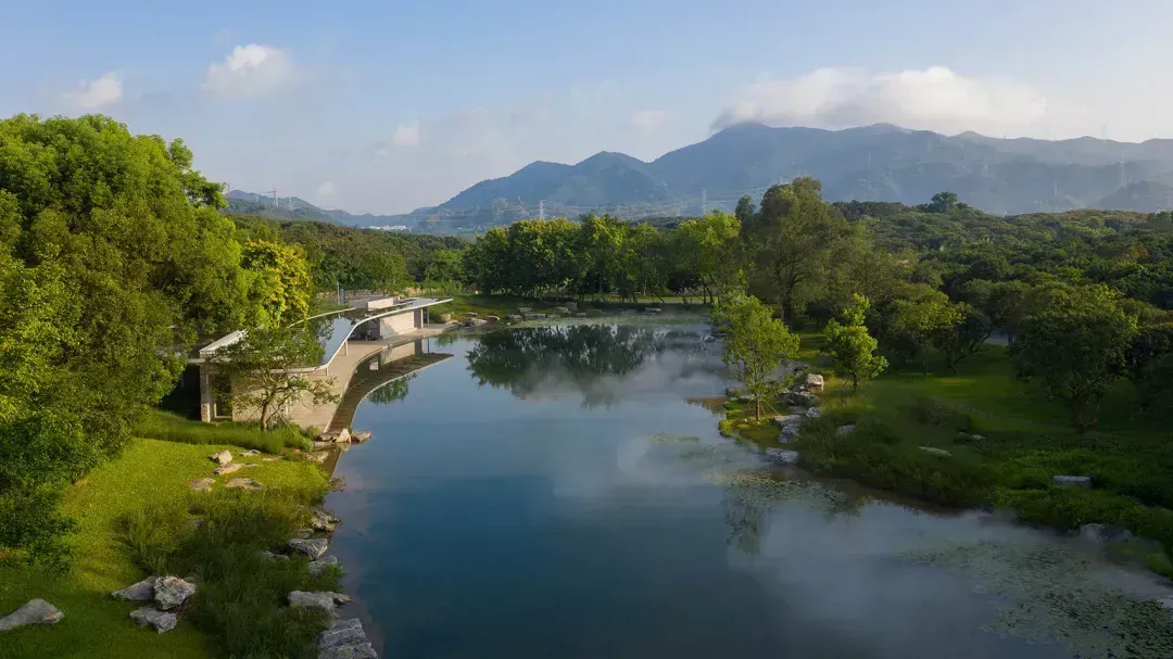 環(huán)西麗湖碧道示范段。圖源：項目設(shè)計單位