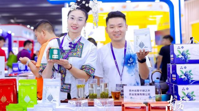 黔東南州組團參加中食展（廣州）江南果蔬產業博覽會。廣東省粵黔協作工作隊黔東南工作組供圖