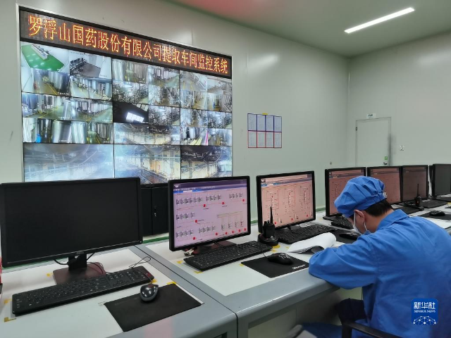 廣東羅浮山國藥股份有限公司的提取車間監控系統