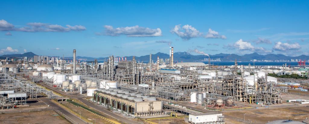 這是惠州大亞灣石化園區(qū)。（受訪者供圖）