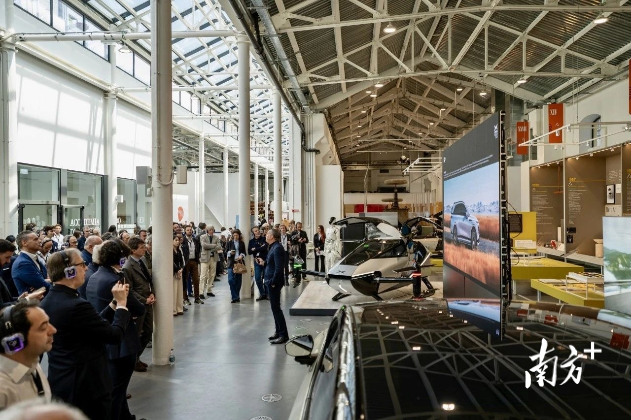 小鵬汽車在2025年米蘭設計周展示。