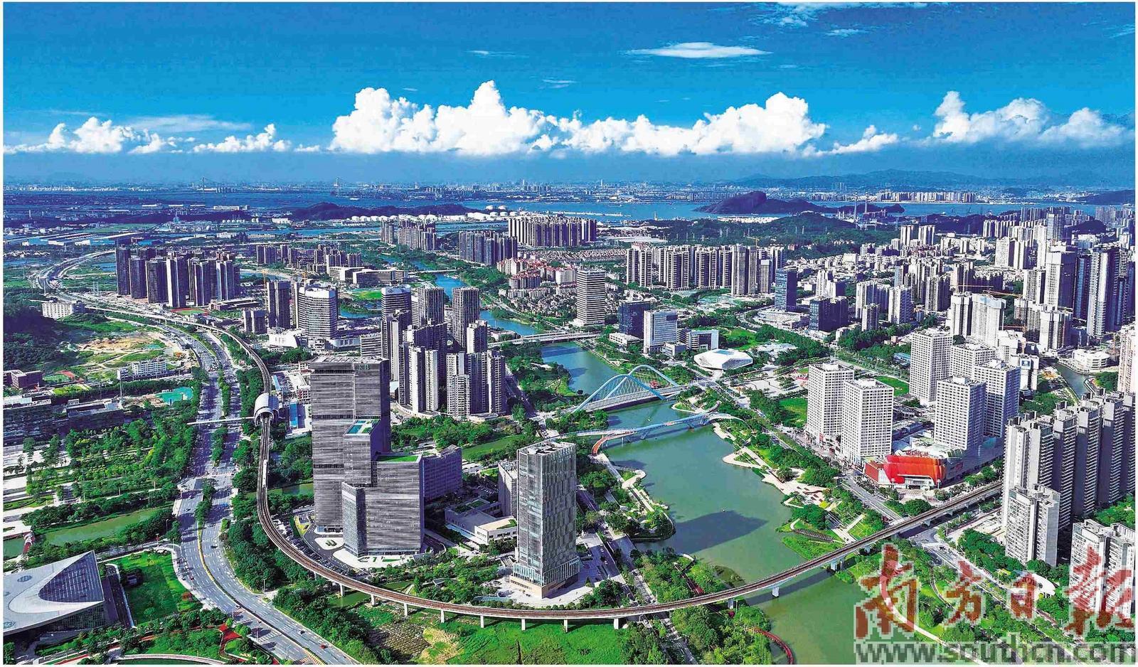 廣州南沙蕉門河中心區。本版攝影：劉偉