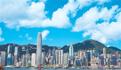 圖為高樓林立的香港中環(huán)。新華社記者 朱煒攝