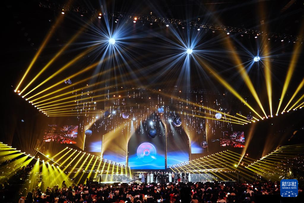 這是9月28日拍攝的晚會現場。 這是9月28日拍攝的晚會現場。