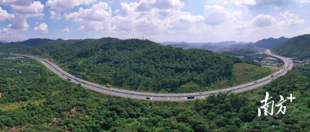 惠州持續(xù)打通深惠“斷頭路”，圖為深莞惠紅色干線。 