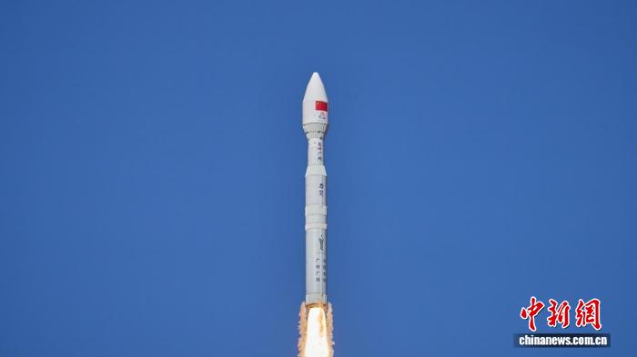 箭身印有對全運與廣州祝福的“力箭一號”火箭發射升空。中科宇航 供圖 箭身印有對全運與廣州祝福的“力箭一號”火箭發射升空。中科宇航 供圖
